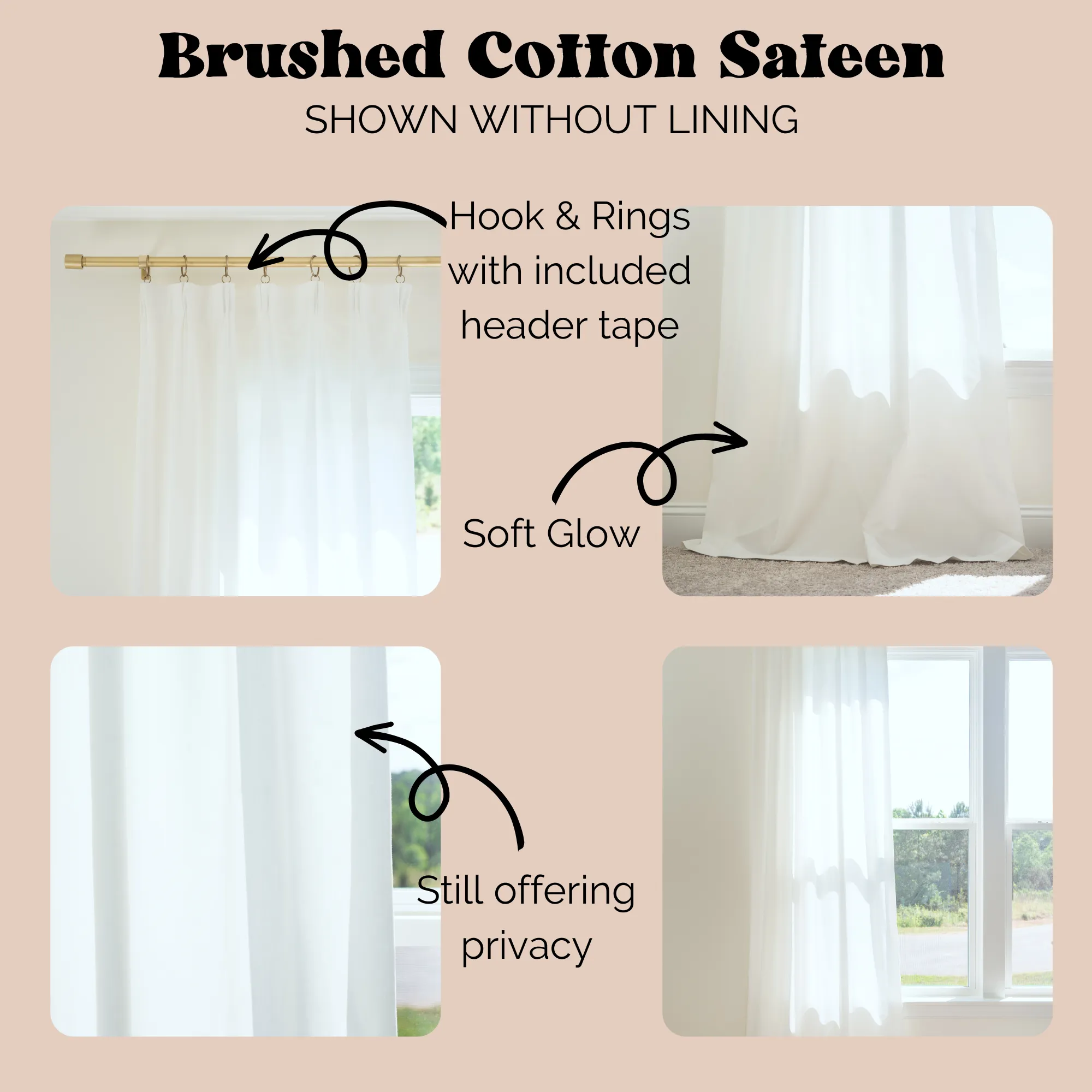 Curtain Panel | Floral Bows