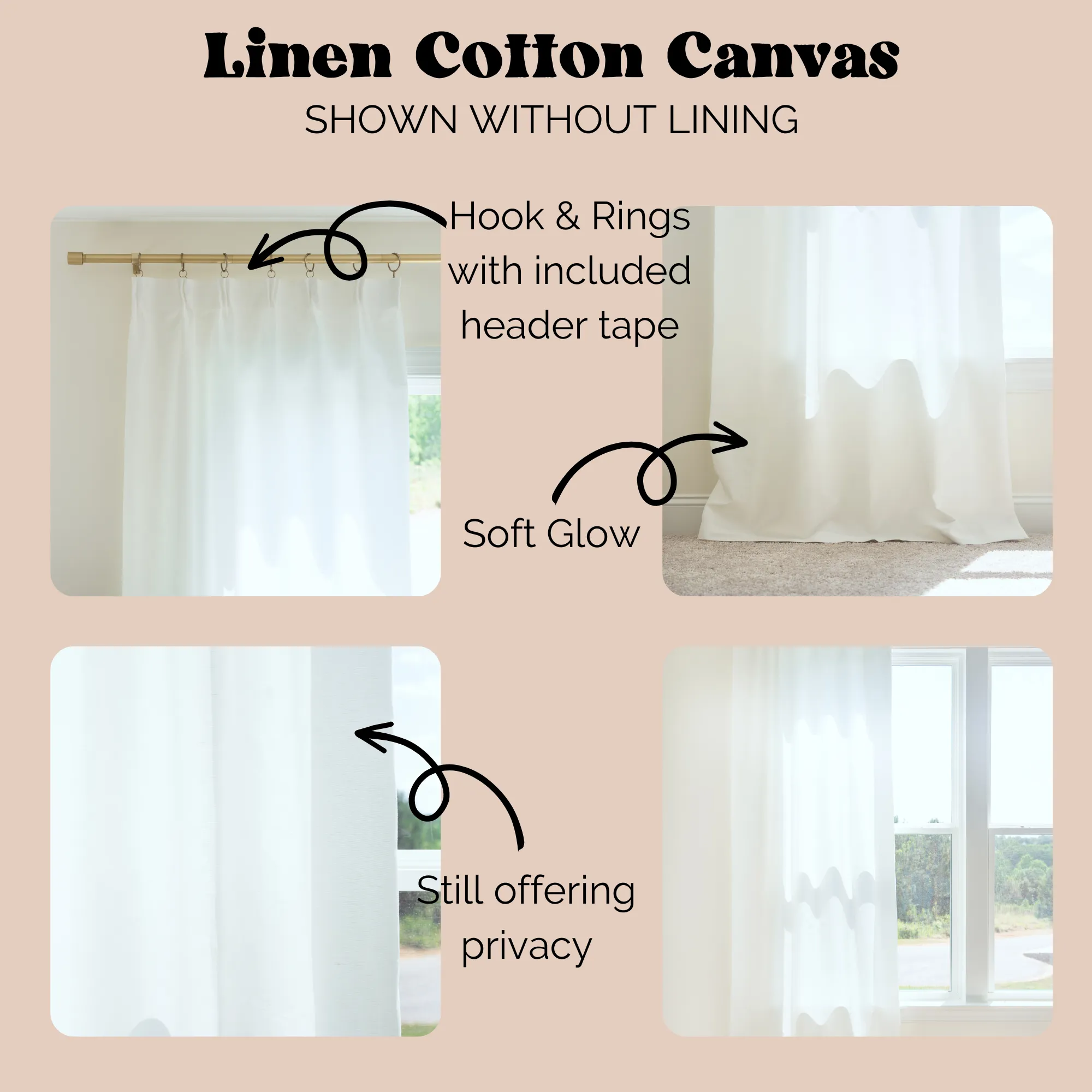 Curtain Panel | Floral Bows