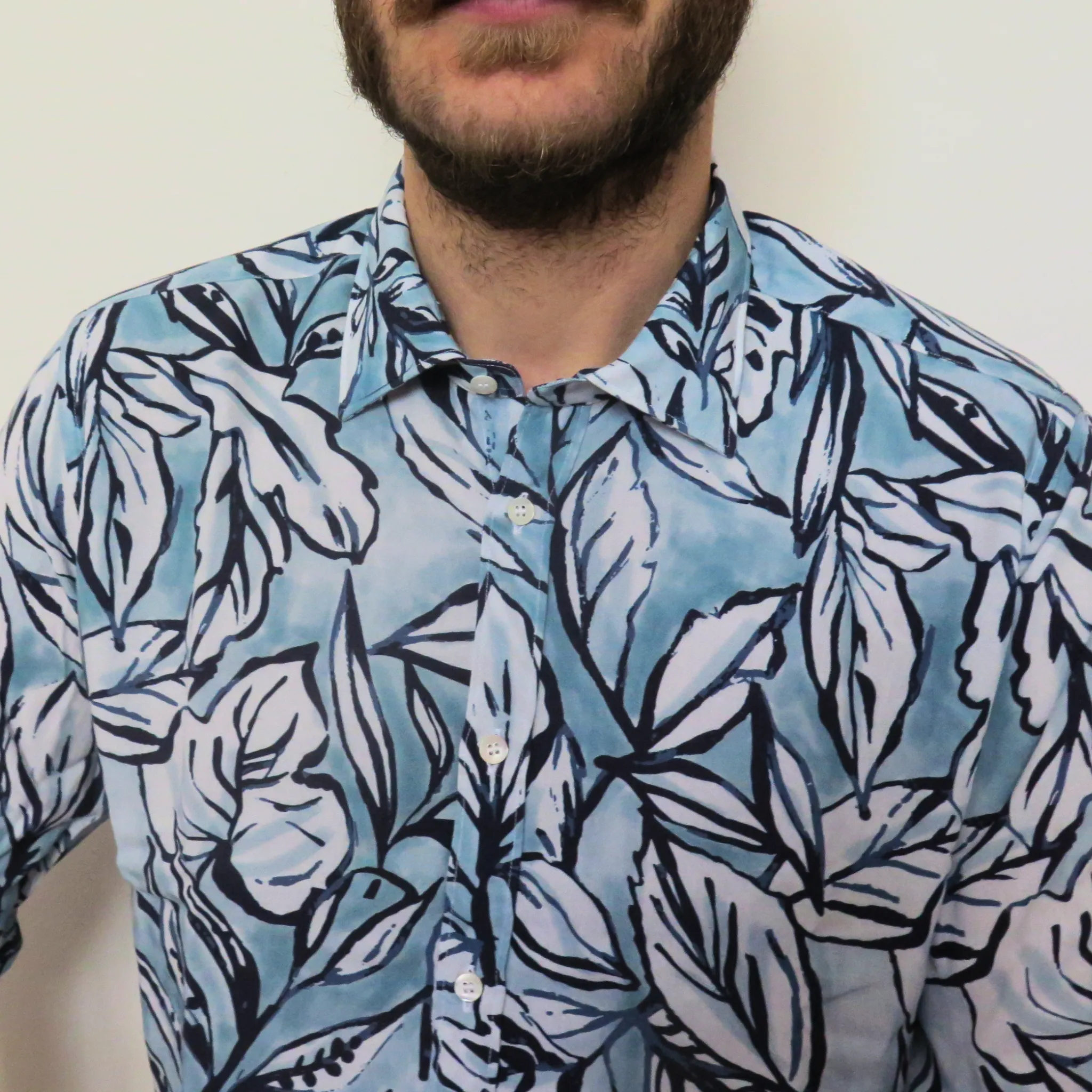 David Smooth 1 - shirt, viscose, relaxed fit, unique Bevilacqua print