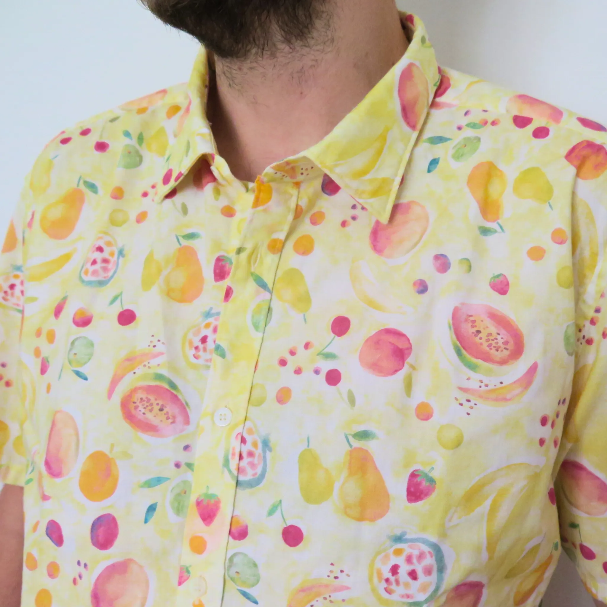 Den Bio 2 - shirt, 100% cotton, italian collar, relaxed fit