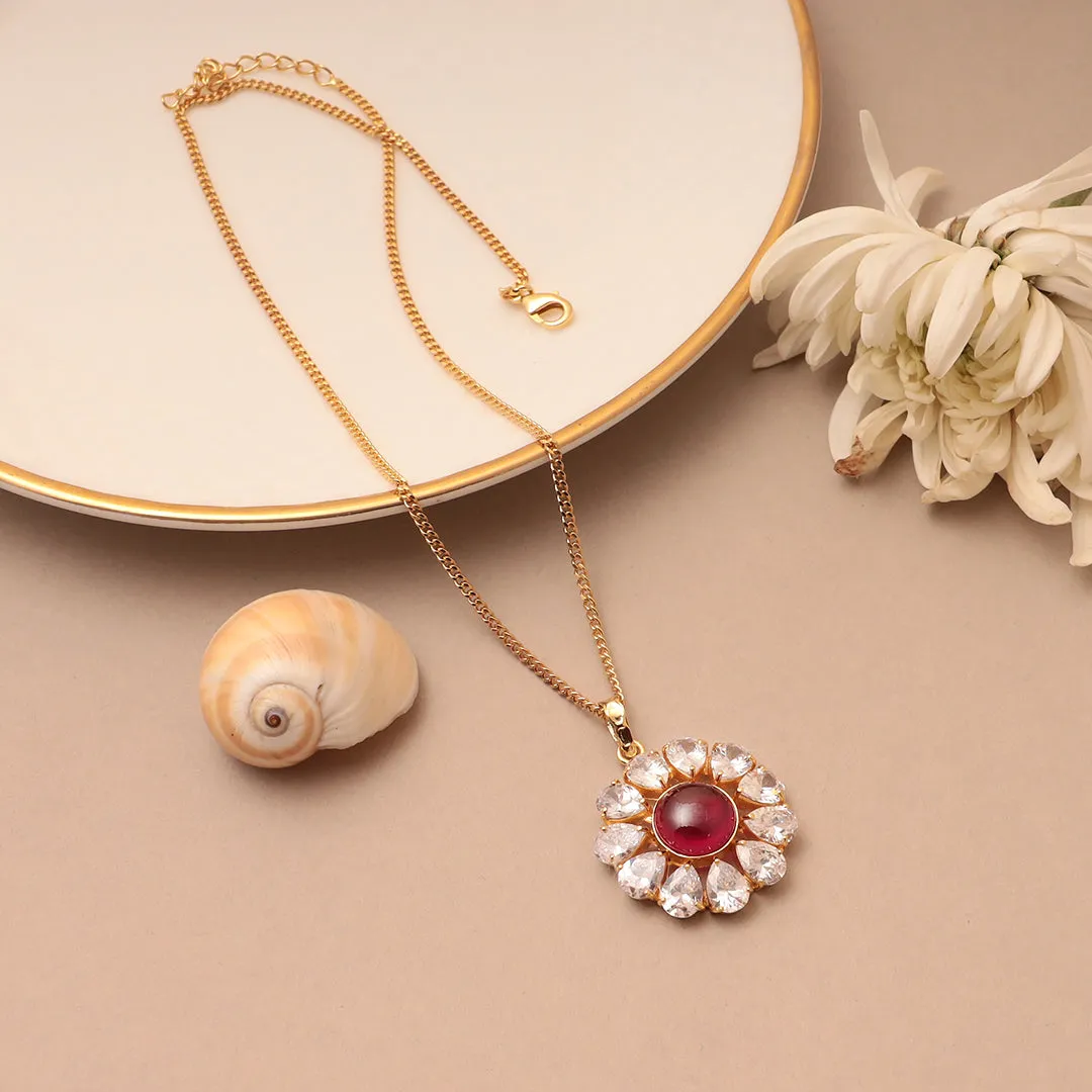 Imitation Ruby Pendant