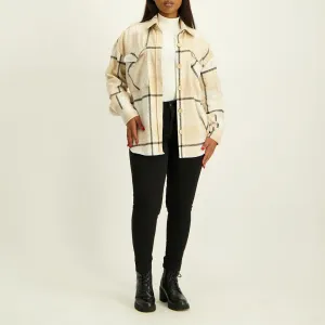 Ladies Stone/Black Shacket