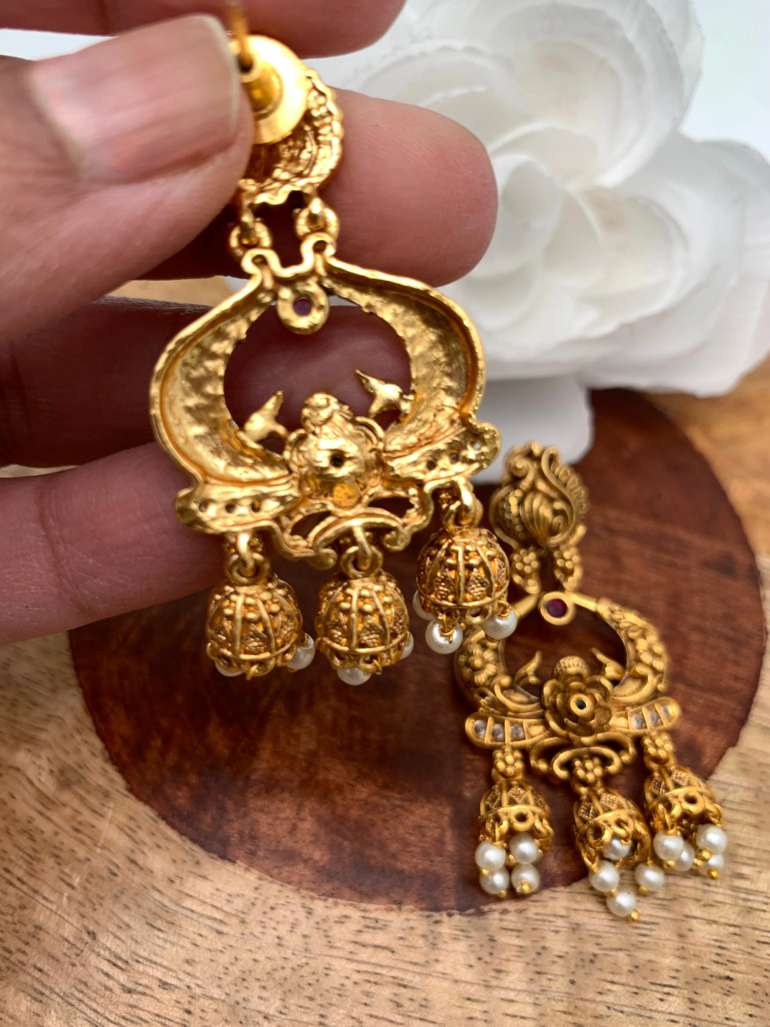 Peacock Nakshi Earrings