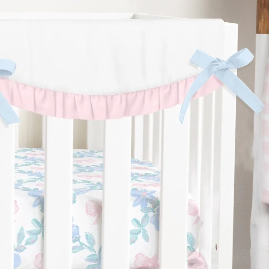 Scalloped Crib Rail Cover | Preppy Heirloom
