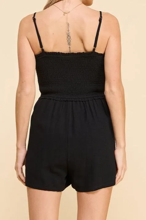 Smocked Sweetheart Bodice Romper