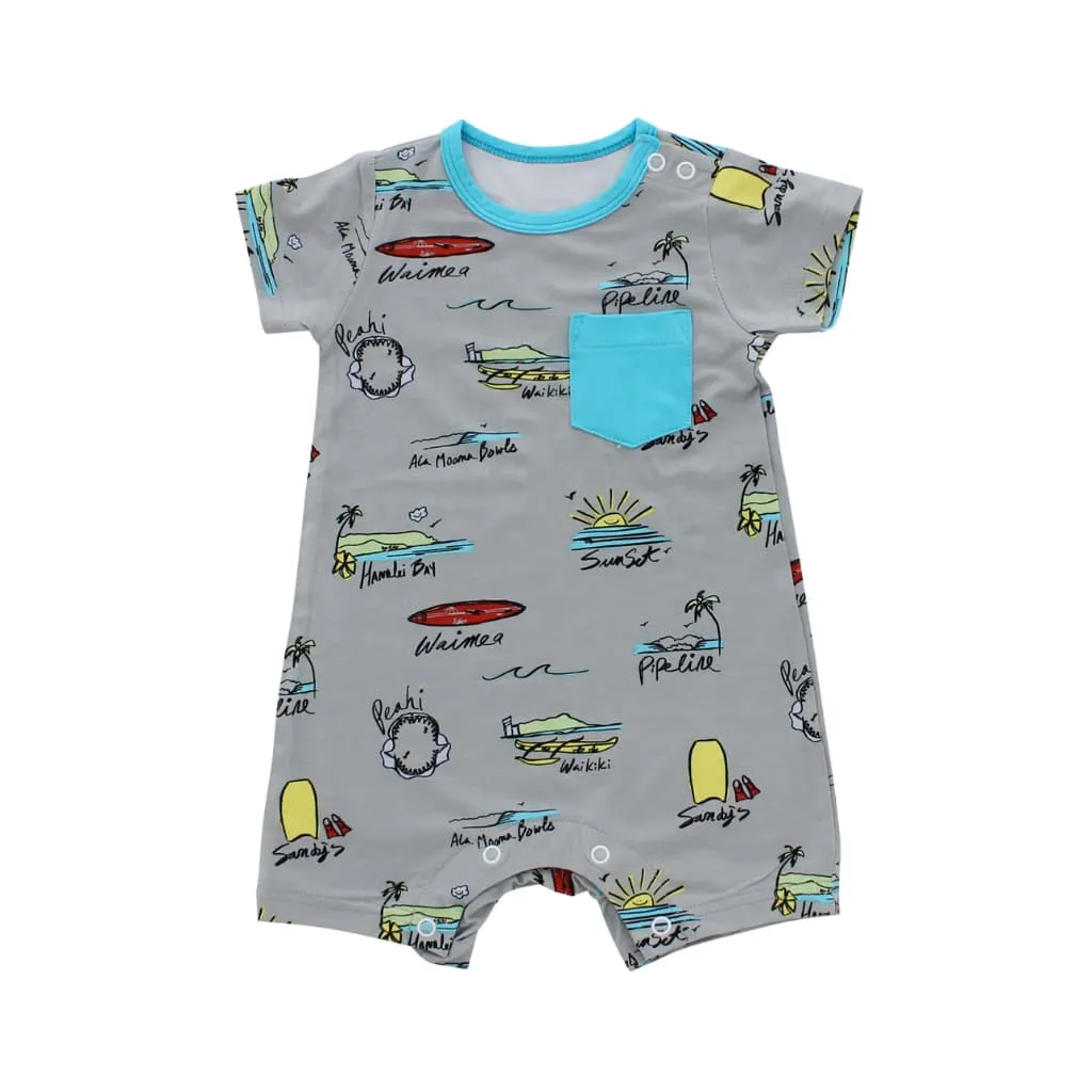 Surf Report Shortie Bamboo Romper