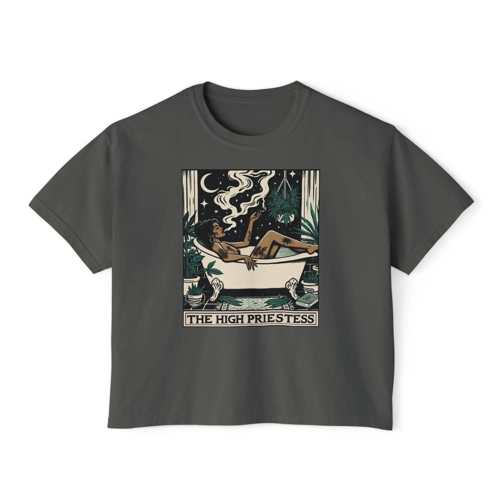 The High Priestess Goddess Women's Crop Top Boxy Tee