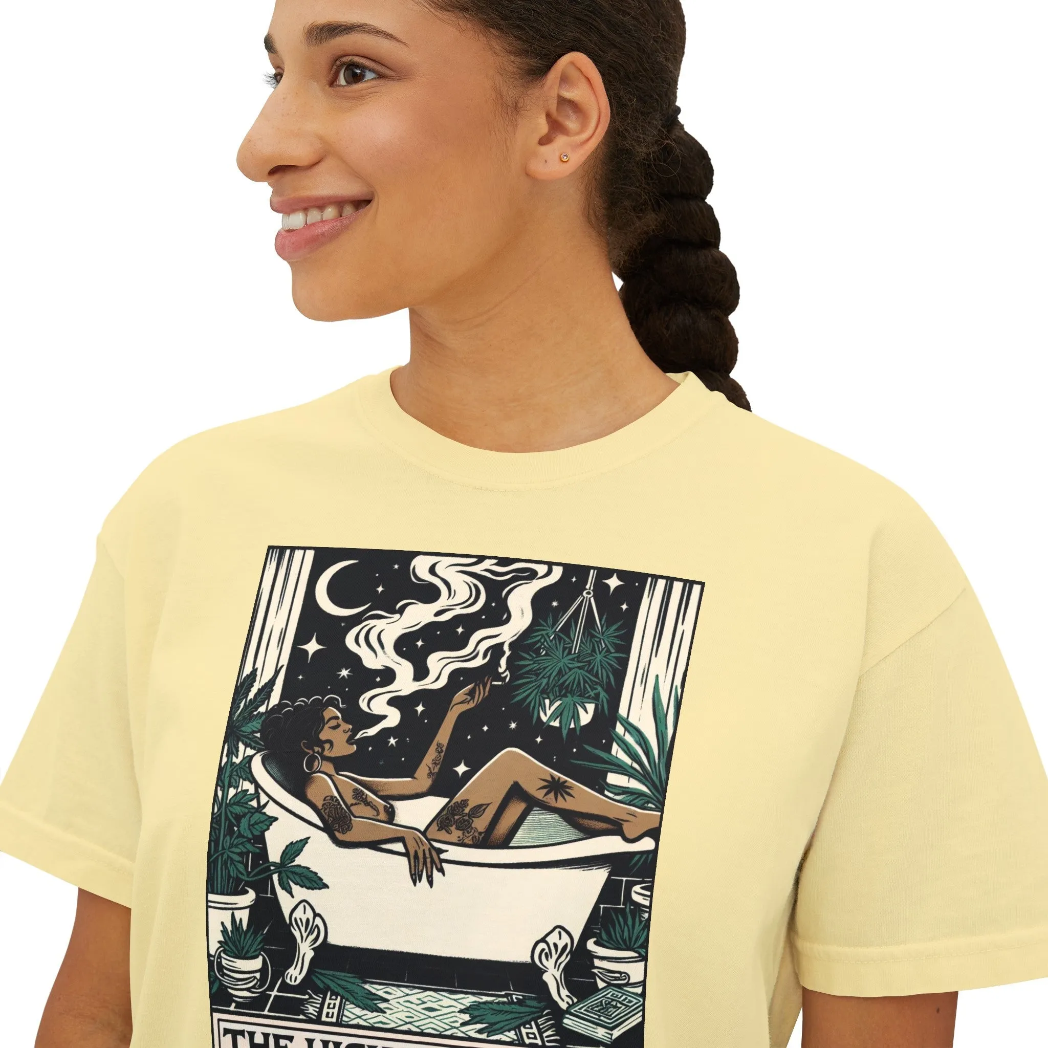 The High Priestess Goddess Women's Crop Top Boxy Tee