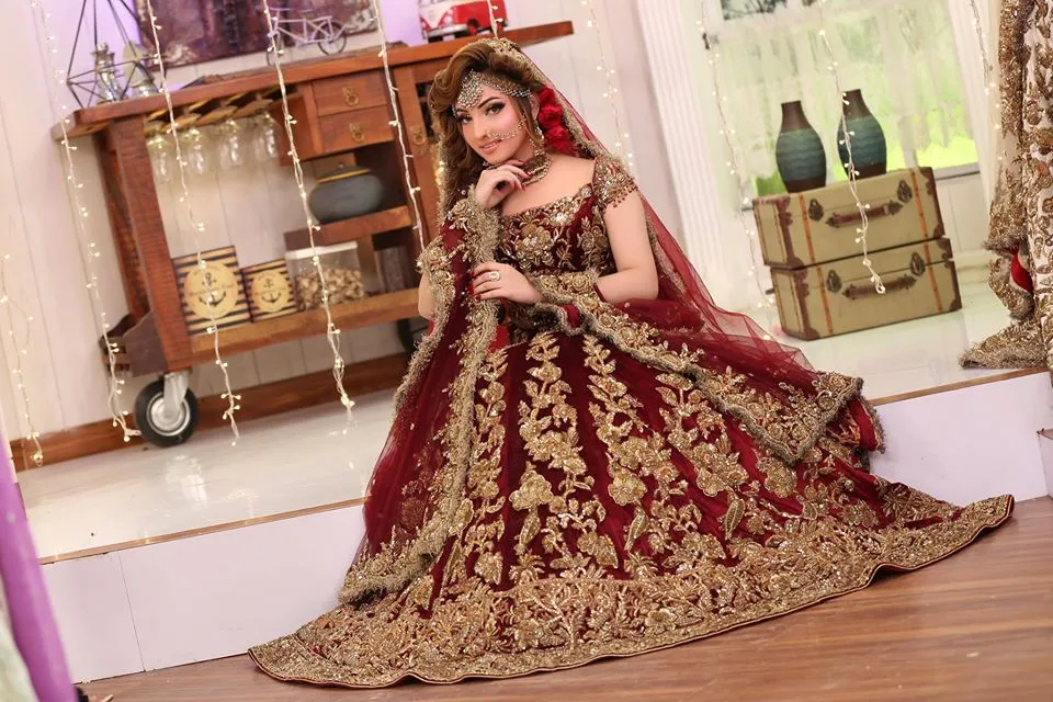 Traditional Red Bridal Dress
