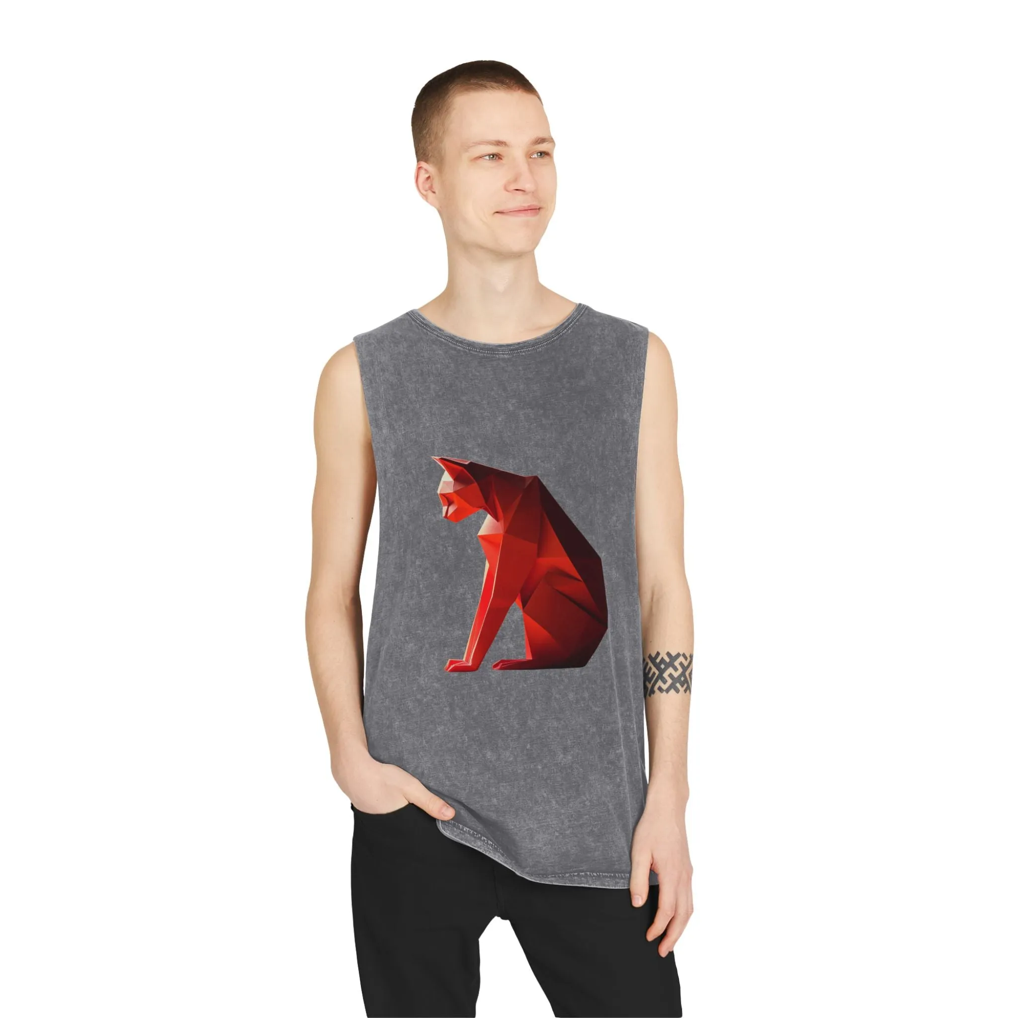 Unisex Stonewash Tank Top