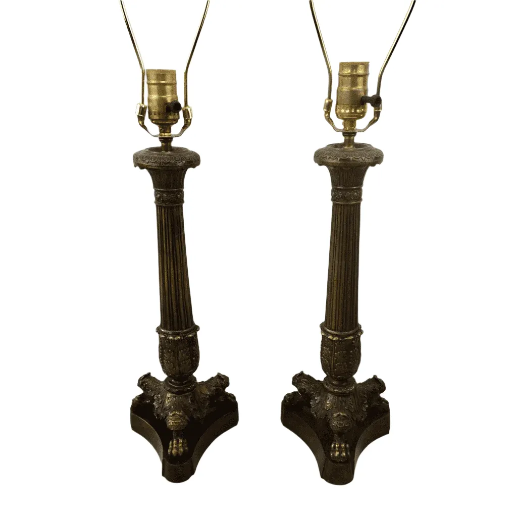 Vintage Bronze Table Lamps, Classic Line