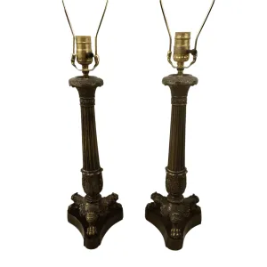 Vintage Bronze Table Lamps, Classic Line